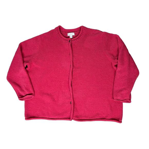 C.J Banks Pink Fleece Button Cardigan Sweatshirt 3X - Picture 1 of 7